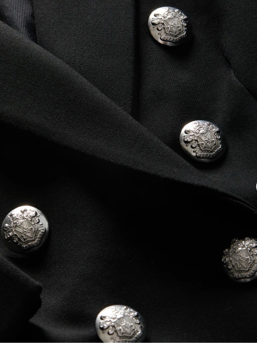 Veronica Beard Black Miller Dickey Jacket with Silver Buttons - Picture 4 of 11